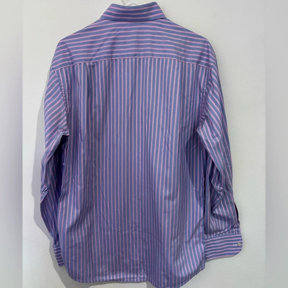 ETON Blue and Pink Striped Dress Shirt Size 15.5 - Picture 2 of 5